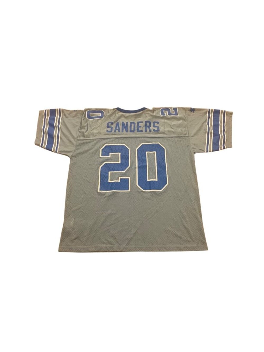 Rare Starter 90s Detroit Lions Barry Sanders #20 Silver Alternate NFL Jersey 2XL